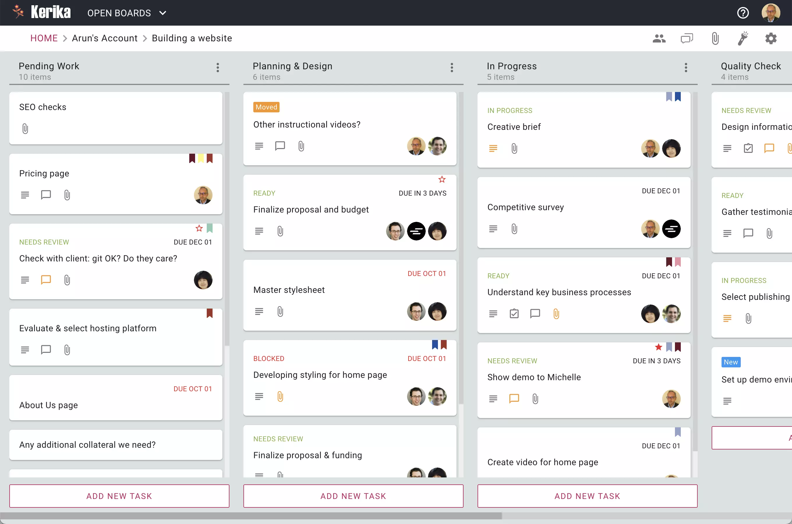 This is an example of a Task Board.