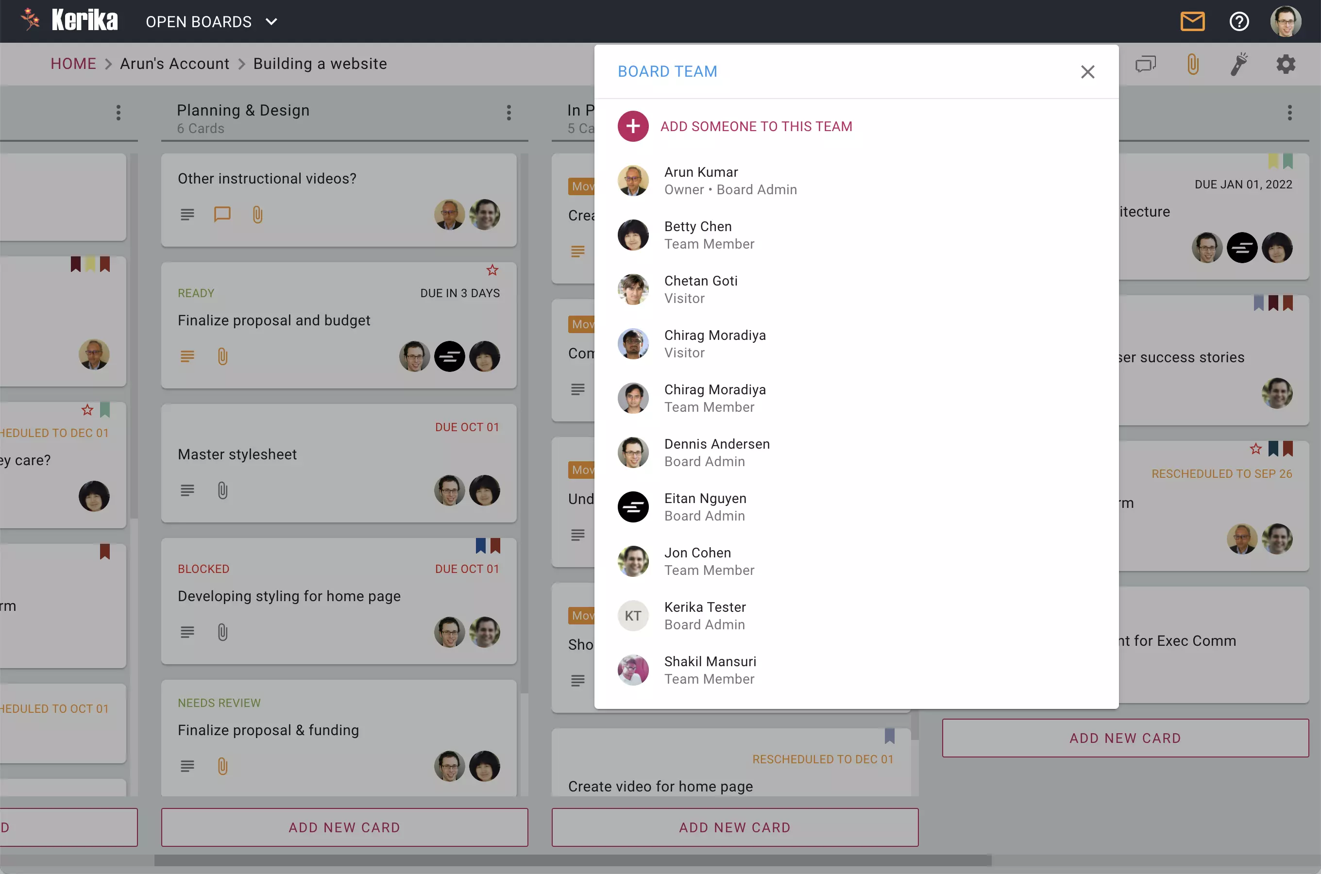 Set up and manage your teams.